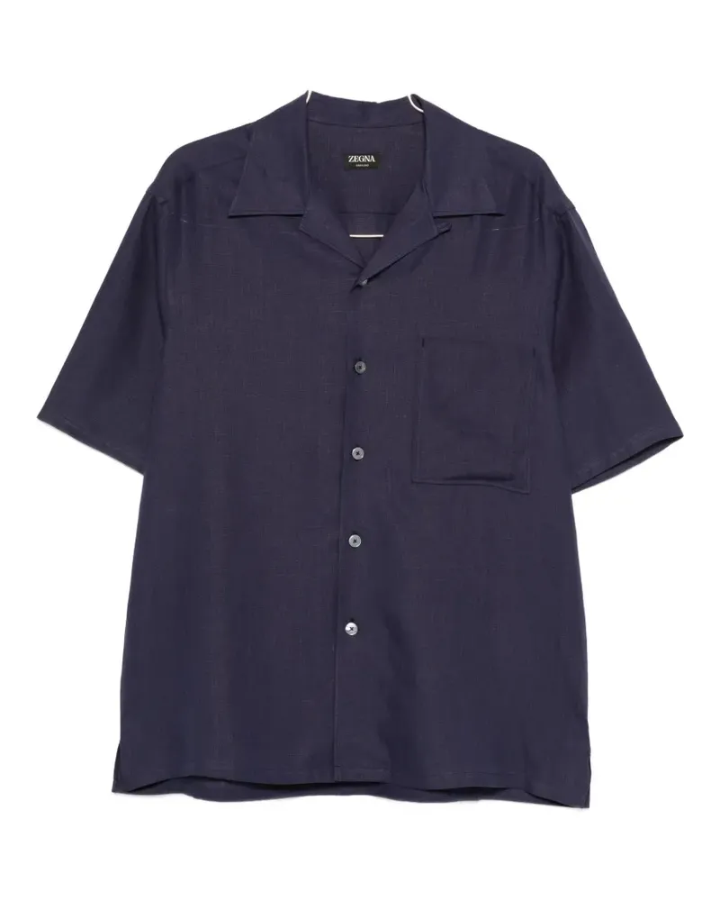 Ermenegildo Zegna short-sleeve shirt - Blau Blau