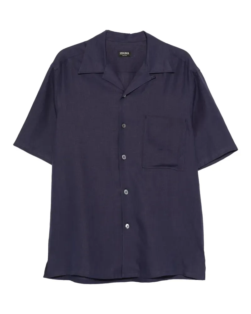 Ermenegildo Zegna short-sleeve shirt - Blau Blau