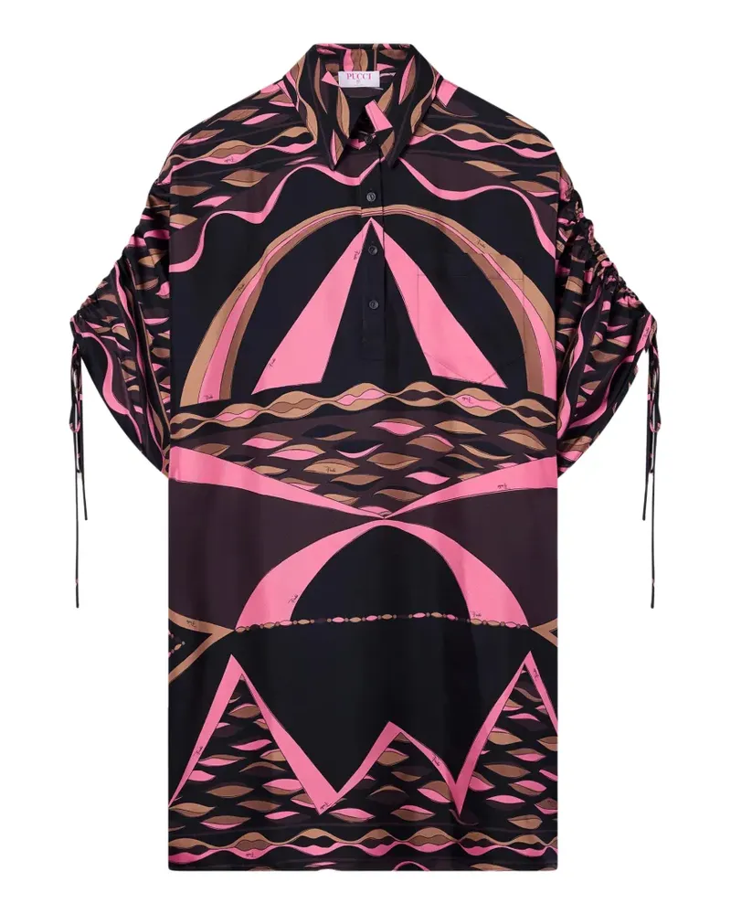 Emilio Pucci Seidenkaftan mit Dune-Print - Braun Braun