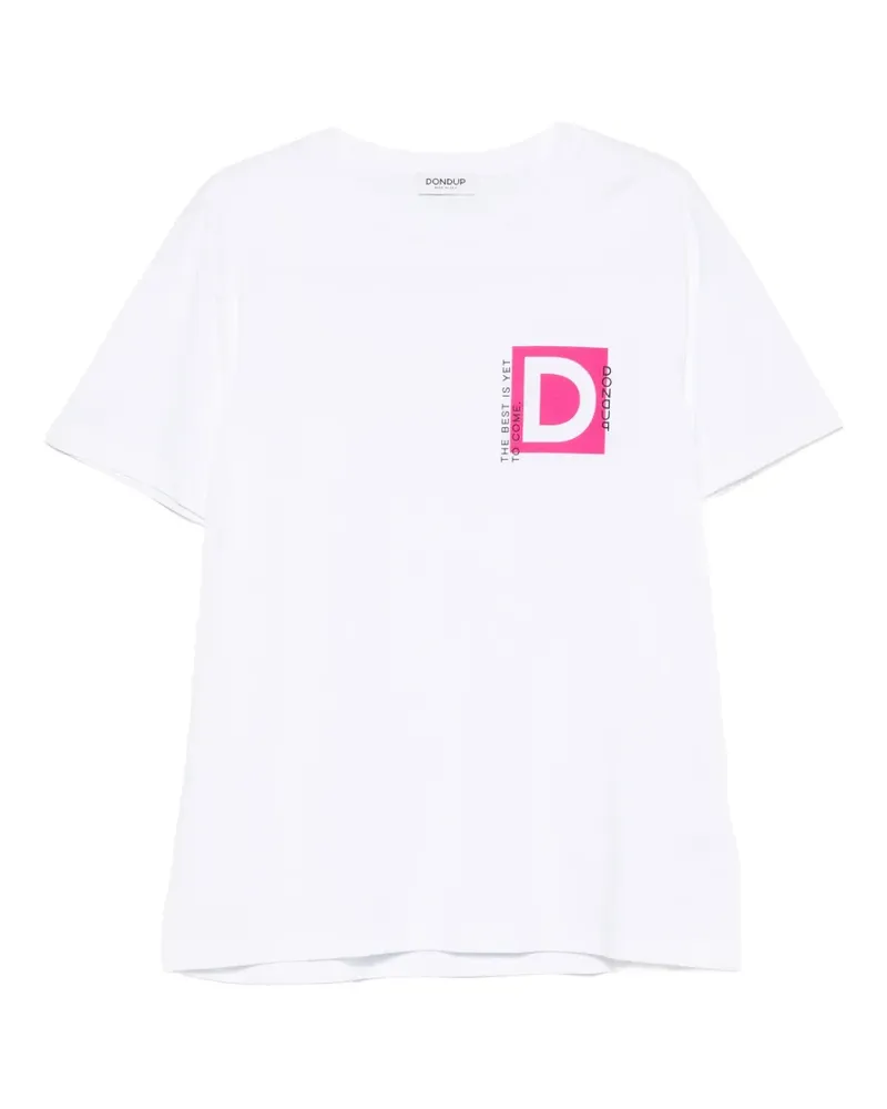Dondup T-Shirt mit rundem Ausschnitt - Weiß Weiß