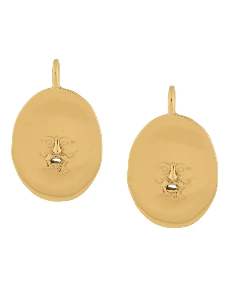 Patou Kleine Ohrringe mit Gesicht - Gold Gold