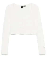 Pinko Klassischer Cropped-Cardigan Weiß