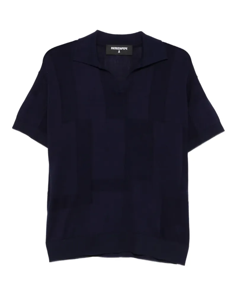 Patrizia Pepe V-neck T-shirt - Blau Blau