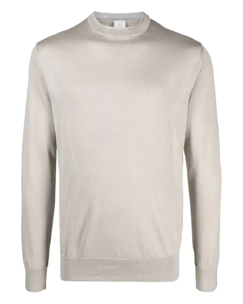 Eleventy Gerippter Pullover - Nude Nude