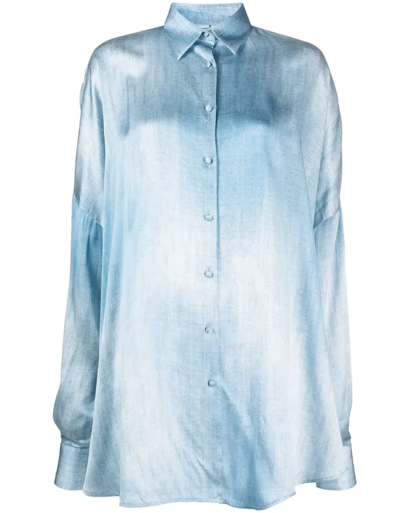 Ermanno Scervino Klassisches Seidenhemd - Blau Blau