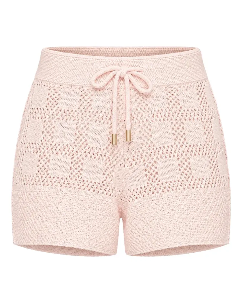 Zimmermann Gehäkelte Shorts - Rosa Rosa