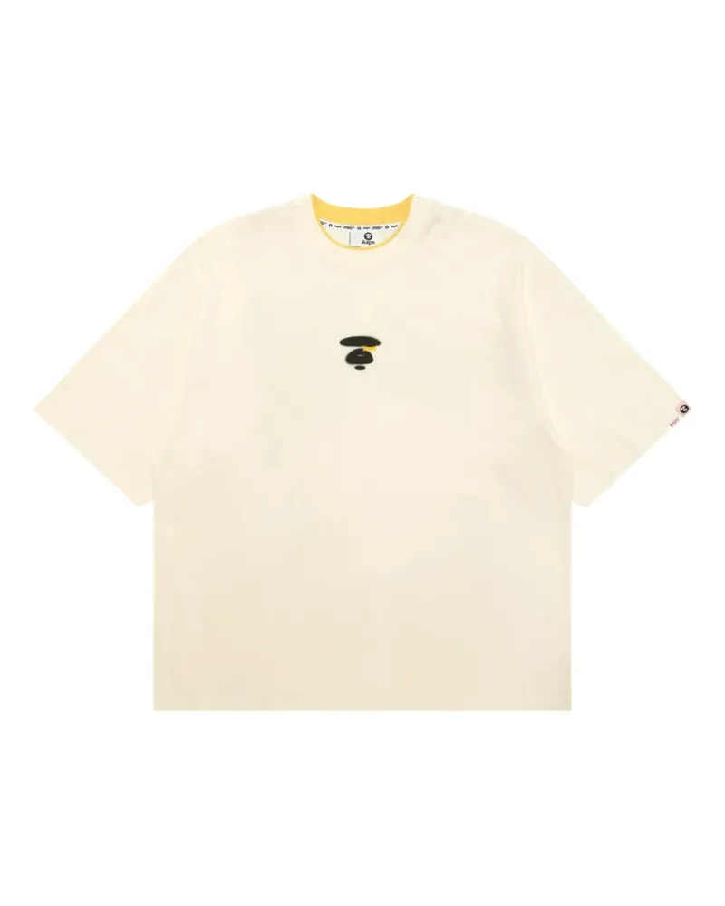 BAPE logo-print cotton T-shirt - Weiß Weiß