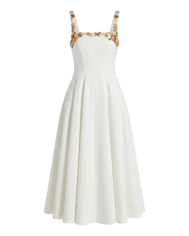 Pat Bo Gabriela bead-embellished dress - Nude Nude