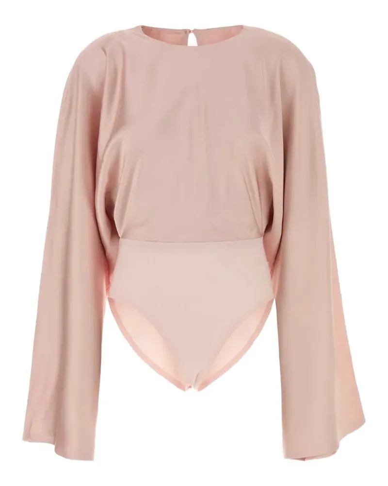 Norma Kamali long-sleeve bodysuit - Rosa Rosa