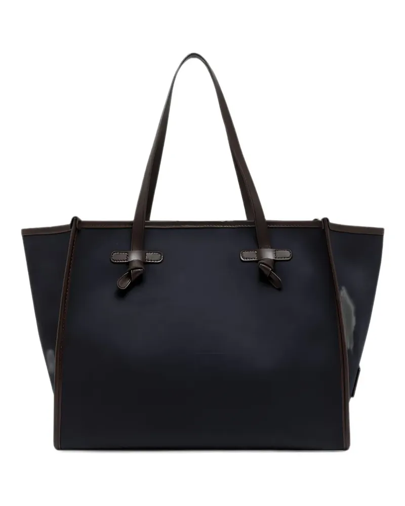 Gianni Chiarini Marcella Tote Bag mit Lederbesatz - Blau Blau