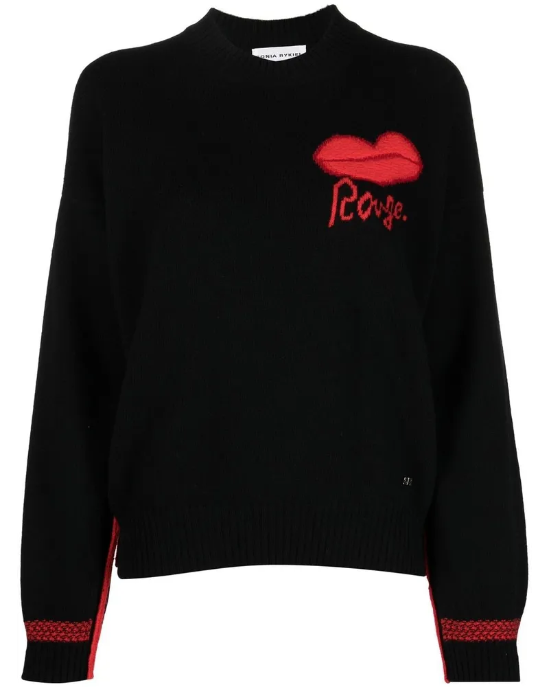 Sonia Rykiel Pullover mit rundem Ausschnitt Schwarz