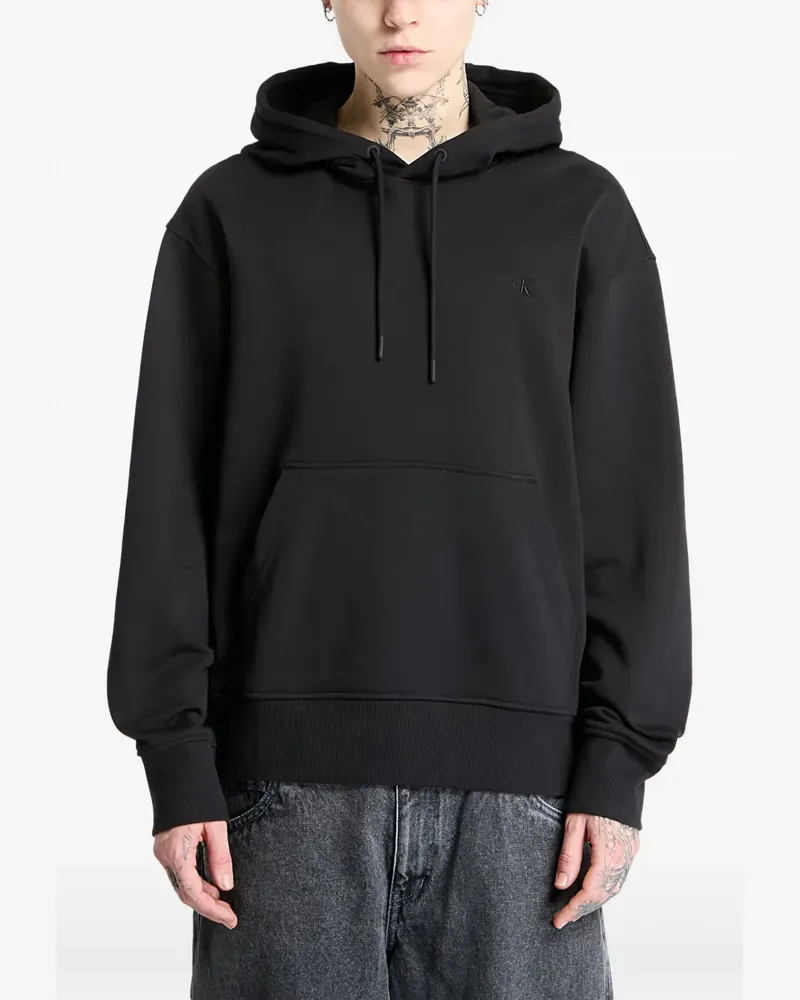 Calvin Klein Hoodie im Layering-Look - Schwarz Schwarz