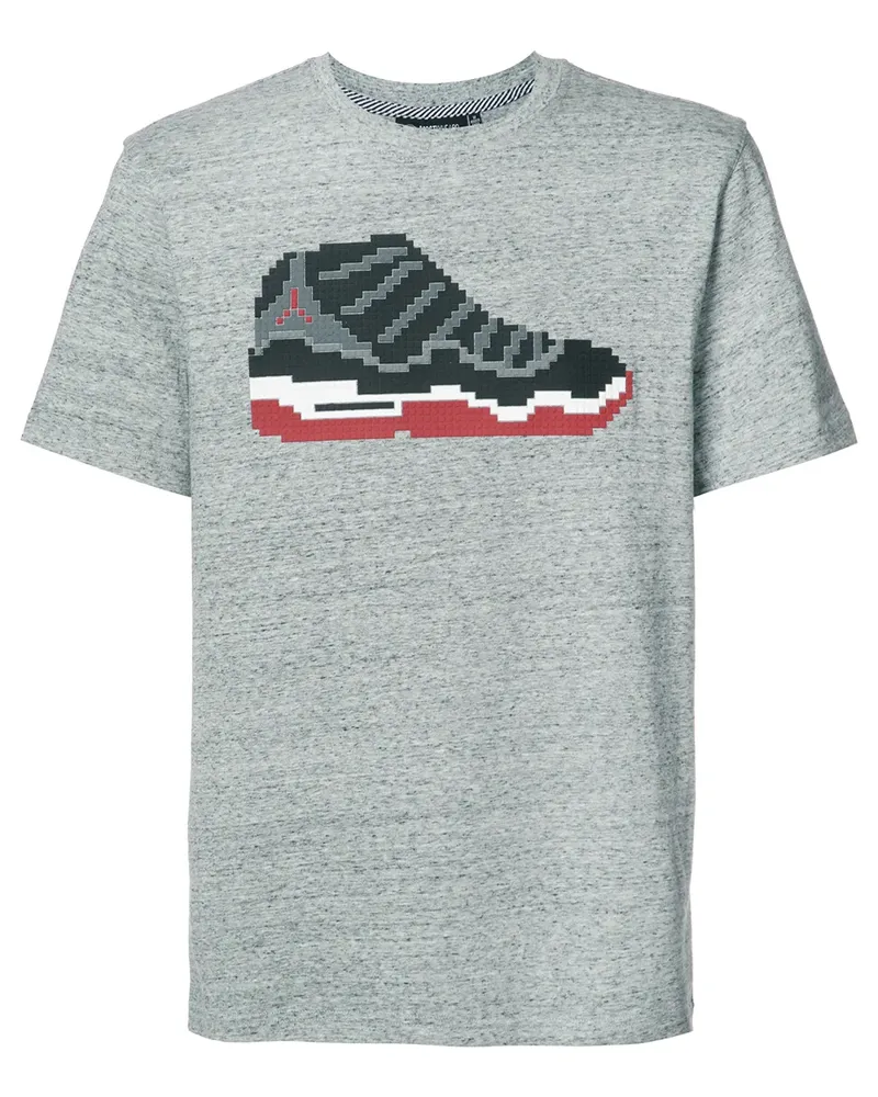 Mostly Heard Rarely Seen T-Shirt mit Sneaker-Print - Grau Grau