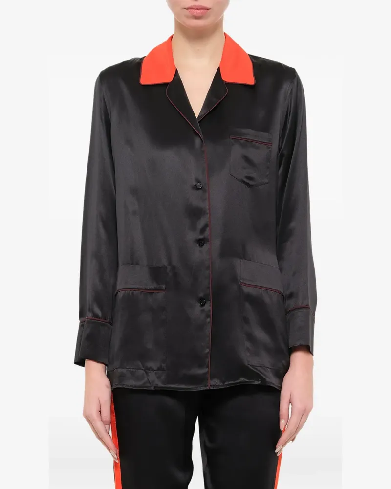 Givenchy Langärmeliges Hemd mit Paspeln - Schwarz Schwarz