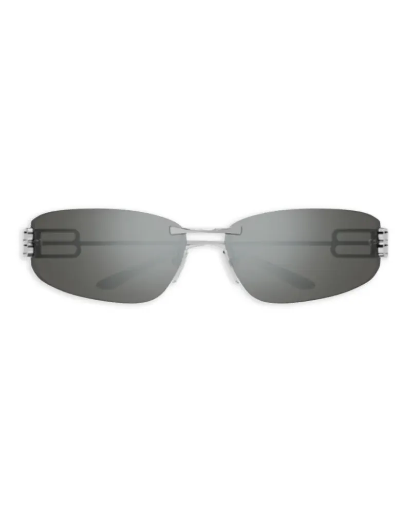 Balenciaga Gossip Sonnenbrille mit D-Gestell - Silber Silber