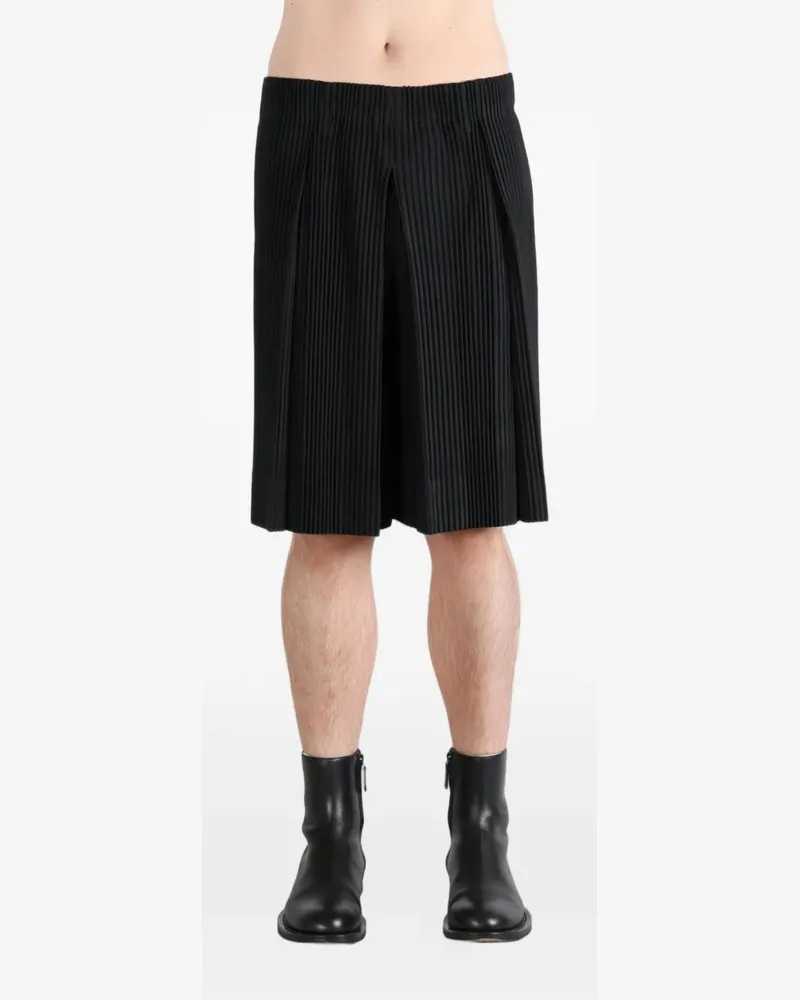 Issey Miyake pleated wide-leg trousers - Schwarz Schwarz