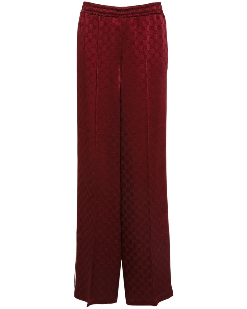 Gucci Jogginghose mit GG-Jacquardmuster - Rot Rot