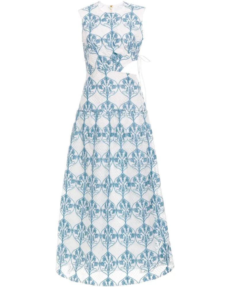 AGUA BENDITA Ontoño Ribbons Kleid - Weiß Weiß