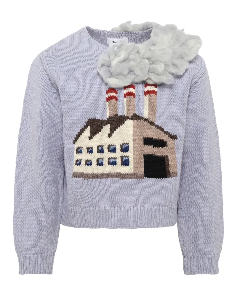 Doublet Pullover mit Smoking Factory-Motiv - Blau Blau