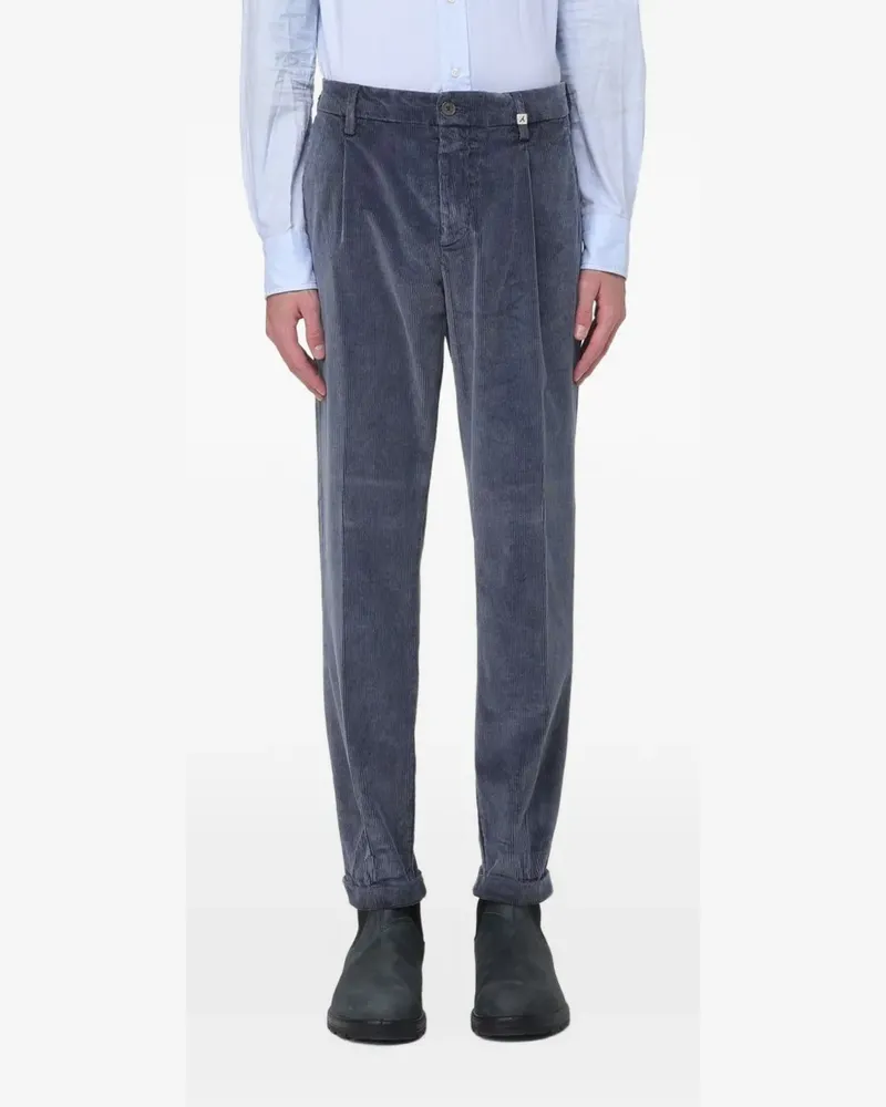 MYTHS pleated corduroy trousers - Blau Blau