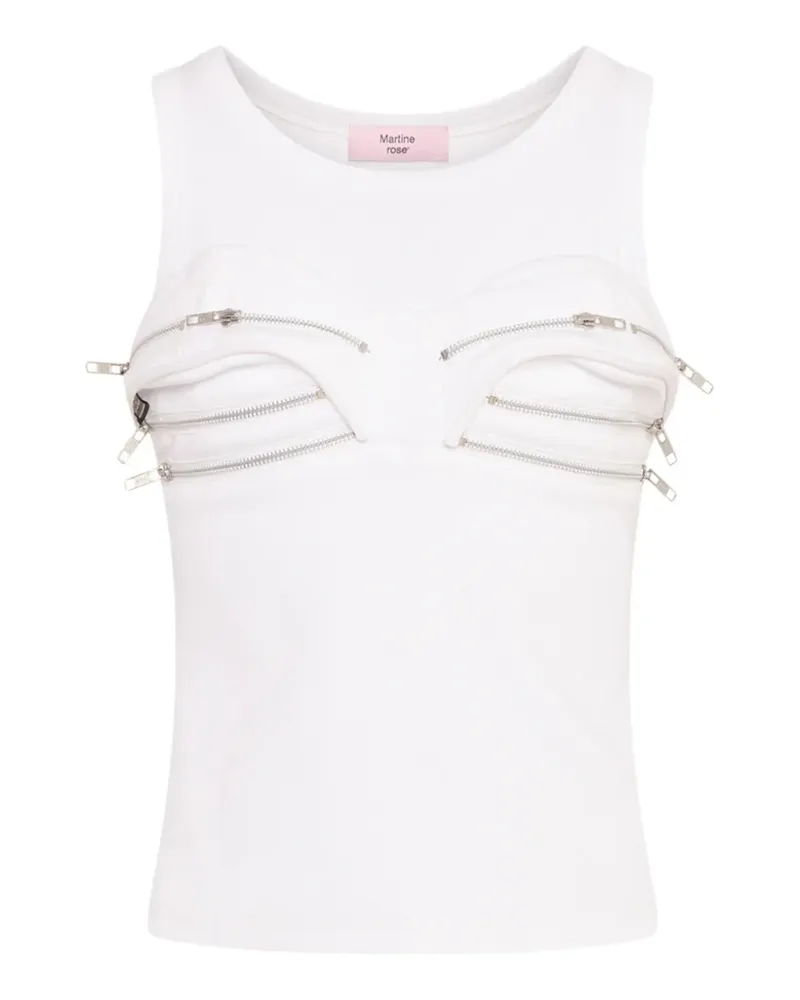 Martine Rose zip tank top - Weiß Weiß