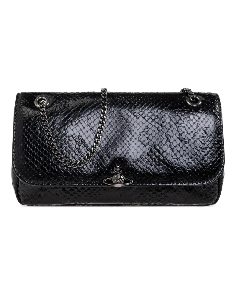 Vivienne Westwood croco-effect cross body bag - Schwarz Schwarz