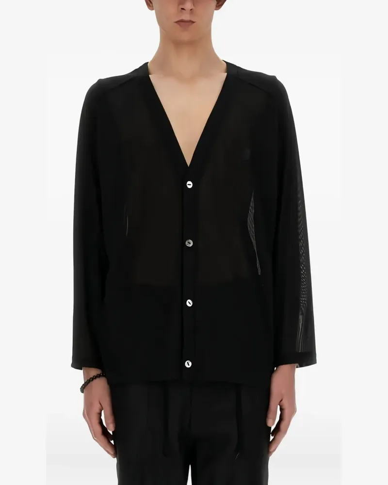 NEEDLES Cardigan mit V-Ausschnitt - Schwarz Schwarz