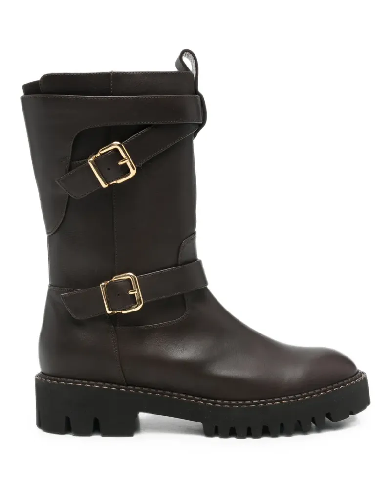 Truman's Shoes buckle-strap leather boots - Braun Braun