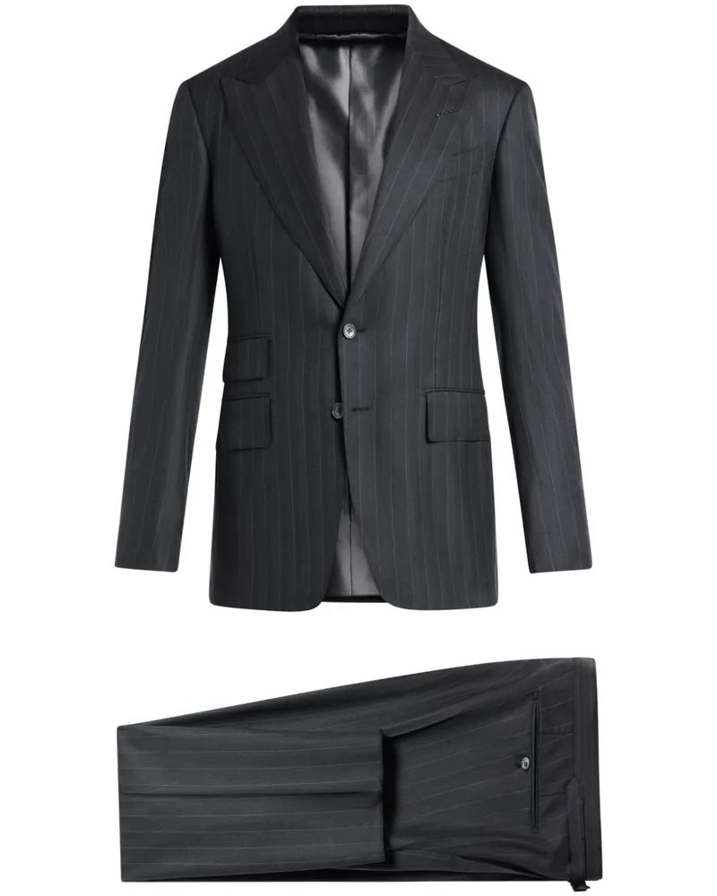Tom Ford Einreihiger Anzug - Grau Grau