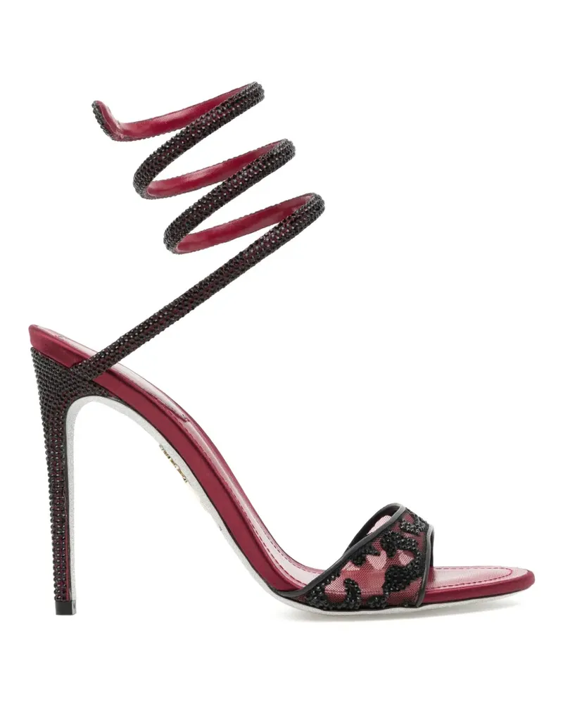 René Caovilla Allura Sandalen mit Kristallen - Rot Rot