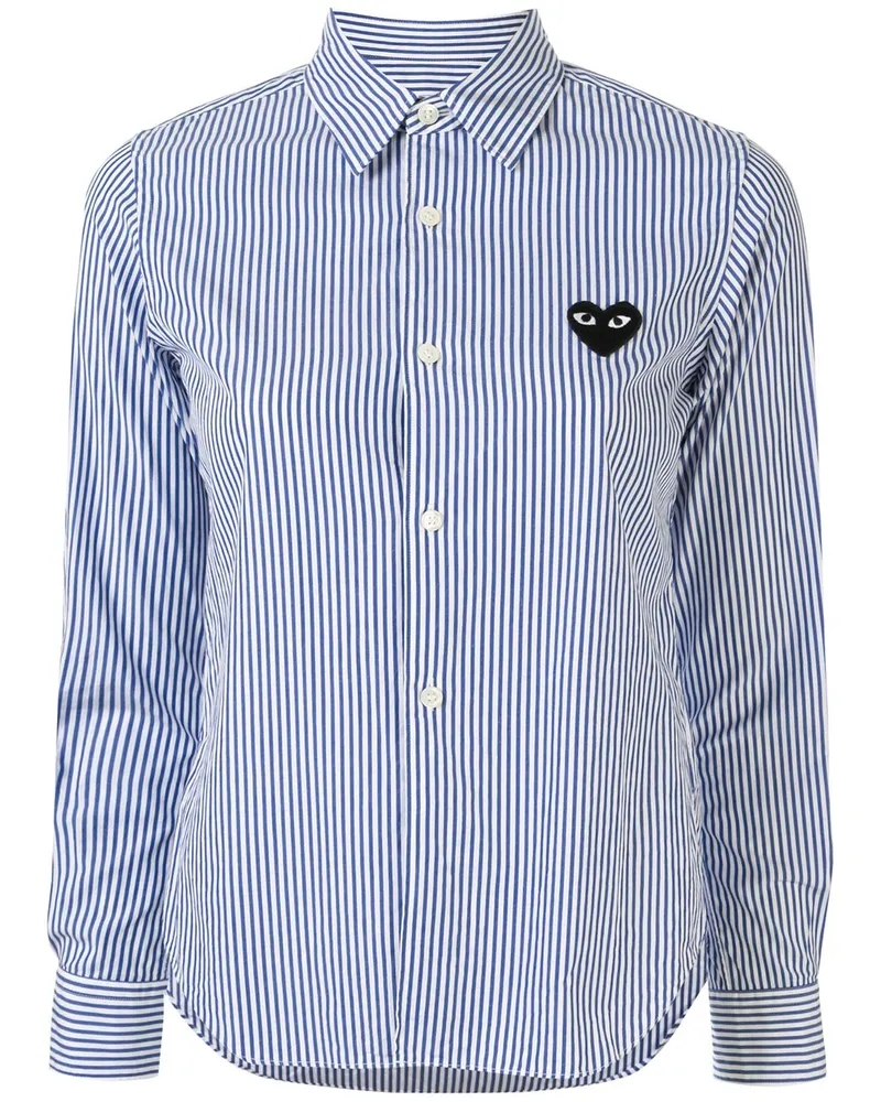 Comme des Garçons Hemd mit Logo - Blau Blau