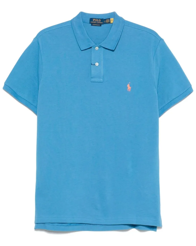 Ralph Lauren Poloshirt mit Polo Pony-Stickerei - Blau Blau