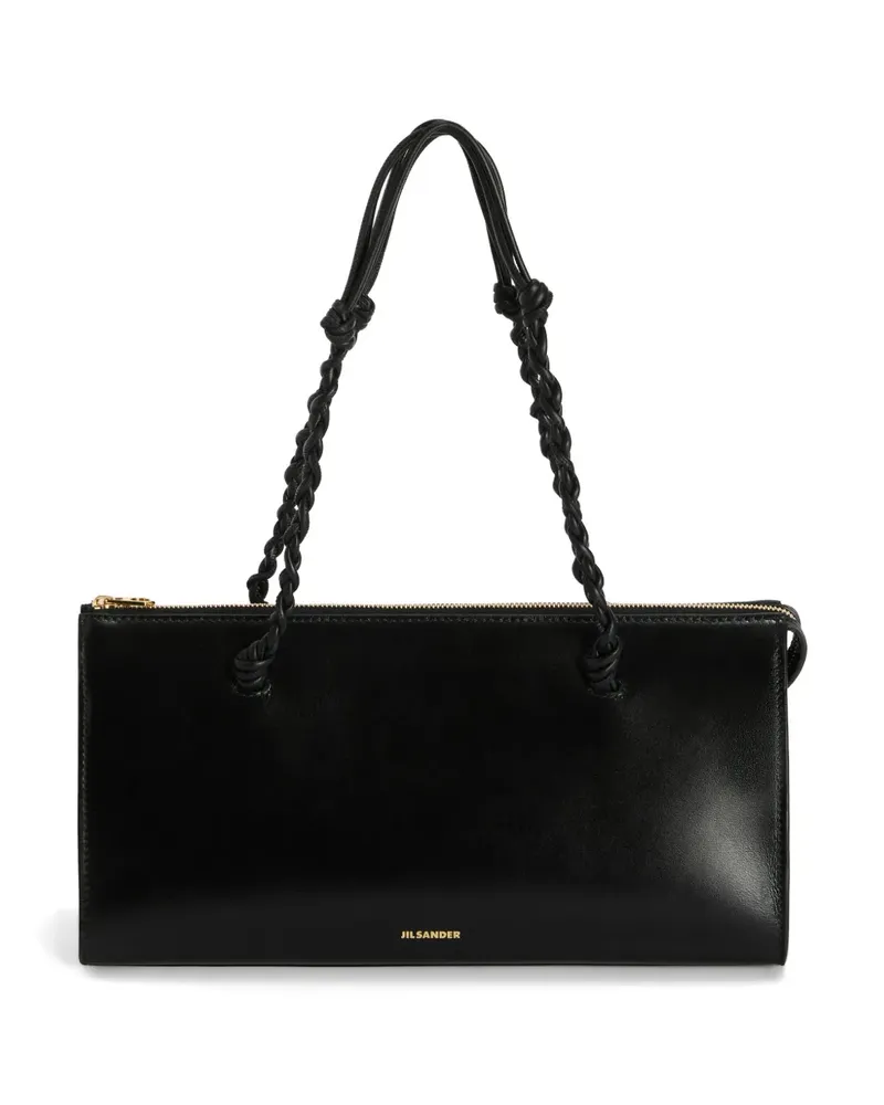 Jil Sander Handgeknotete Tangle Tent Schultertasche - Schwarz Schwarz