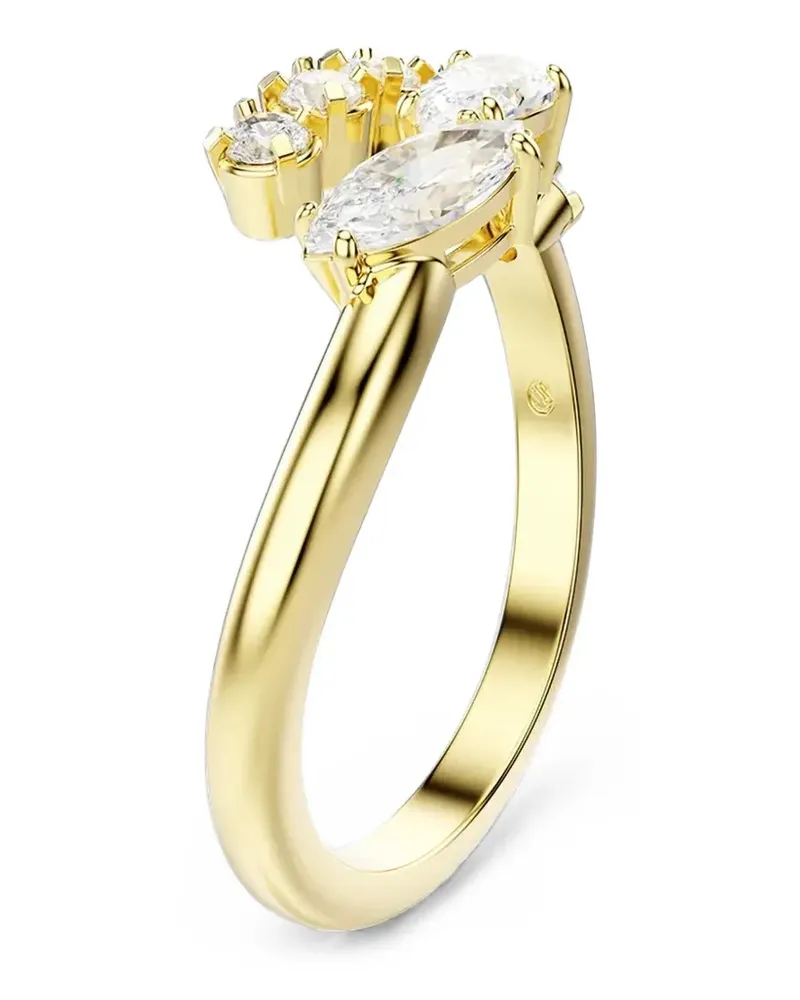 Swarovski crystal-embellished open-band ring - Gold Gold