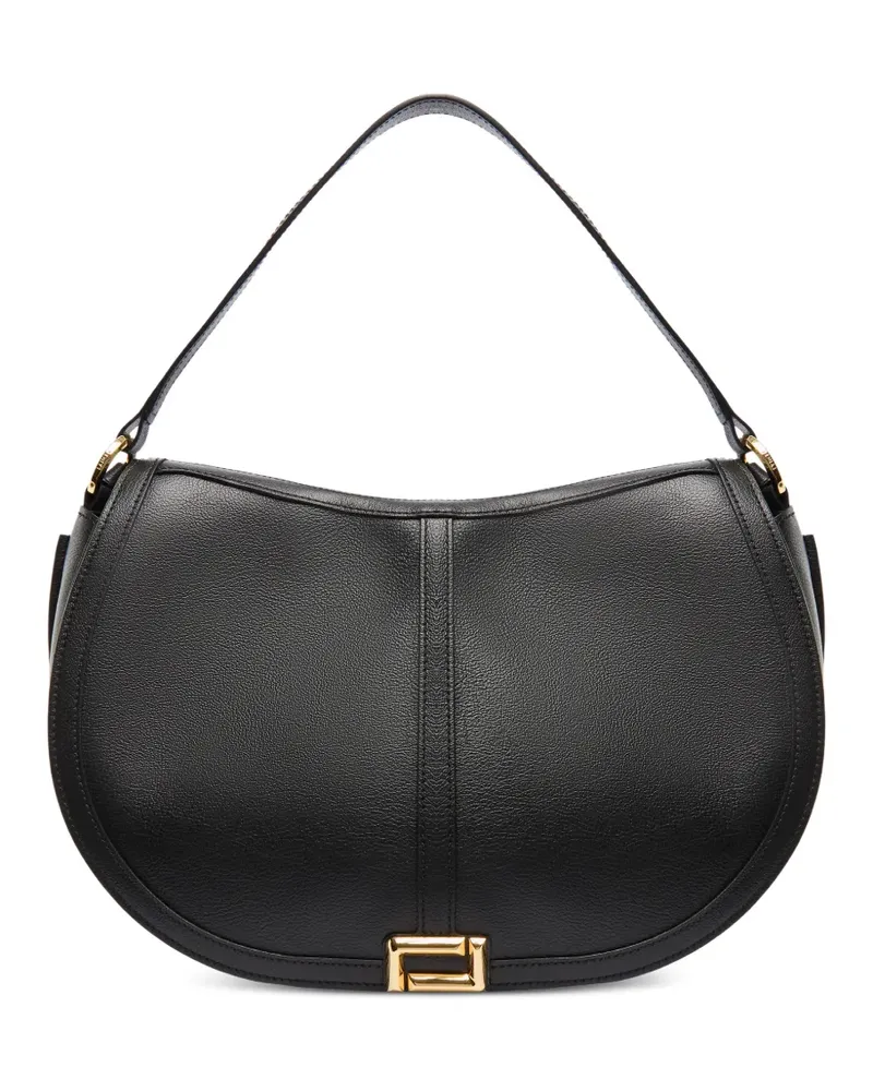Lancel Große Celeste Double L Satteltasche - Schwarz Schwarz