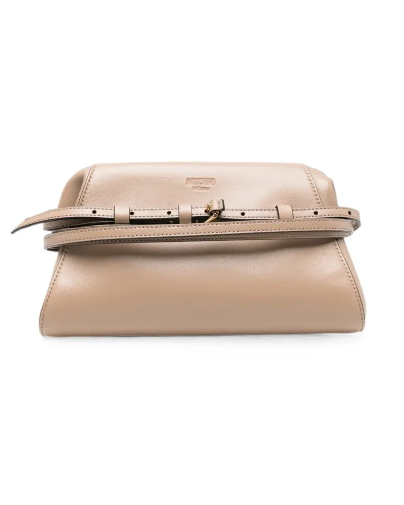 Moschino Clutch mit Schnallendetail - Nude Nude