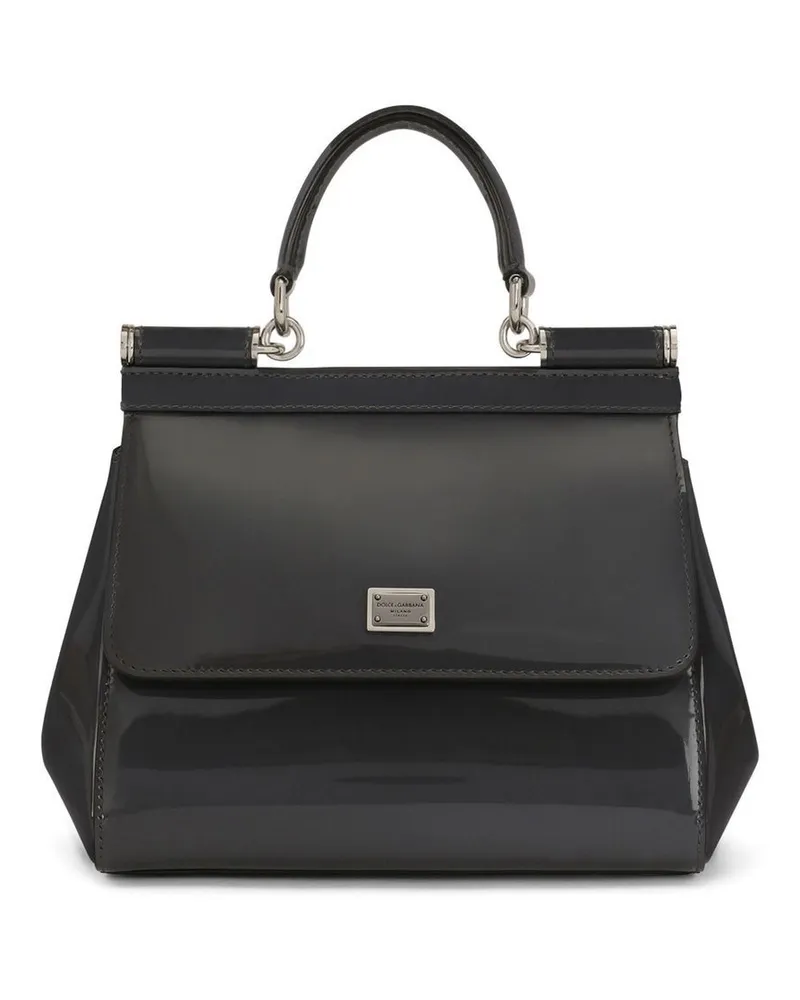 Dolce & Gabbana KIM DOLCE&GABBANA kleine Sicily Schultertasche - Schwarz Schwarz