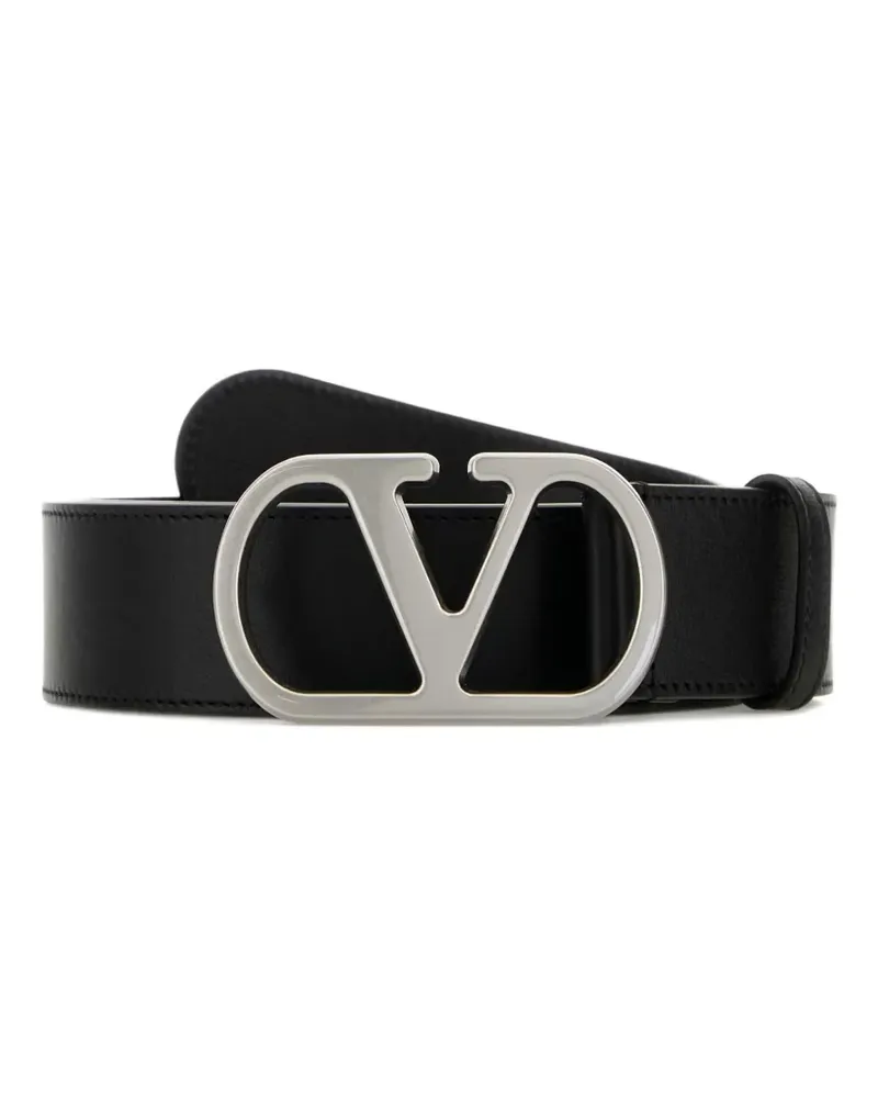 Valentino Garavani VLogo Signature Gürtel aus Leder - Schwarz Schwarz
