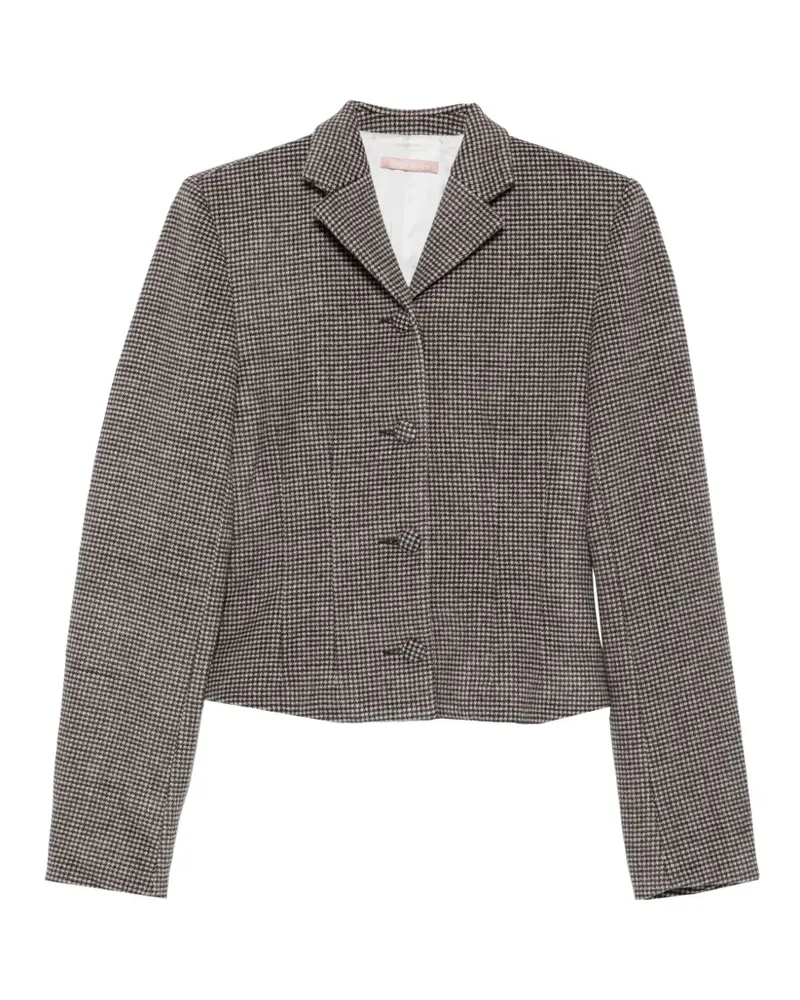 Maggie Marilyn Darling Blazer mit Fischgrätenmuster - Braun Braun