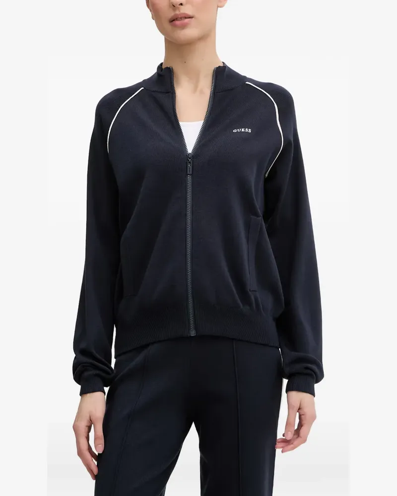 Guess piped raglan-sleeve sweatshirt - Blau Blau