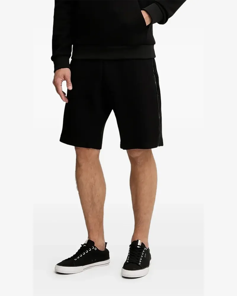EA7 Shorts mit Logo-Detail - Schwarz Schwarz