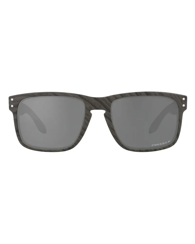 Oakley Eckige Holbrook Sonnenbrille - Schwarz Schwarz