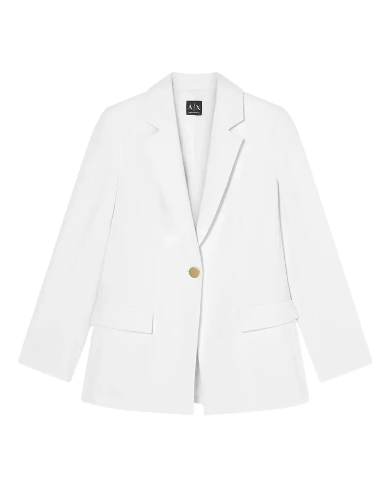 Armani Exchange single-breasted blazer - Weiß Weiß