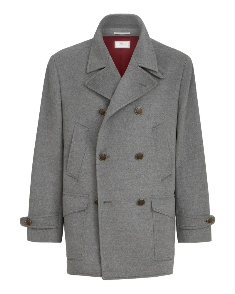 Brunello Cucinelli Four-Pocket-Mantel aus Schurwolle - Grau Grau