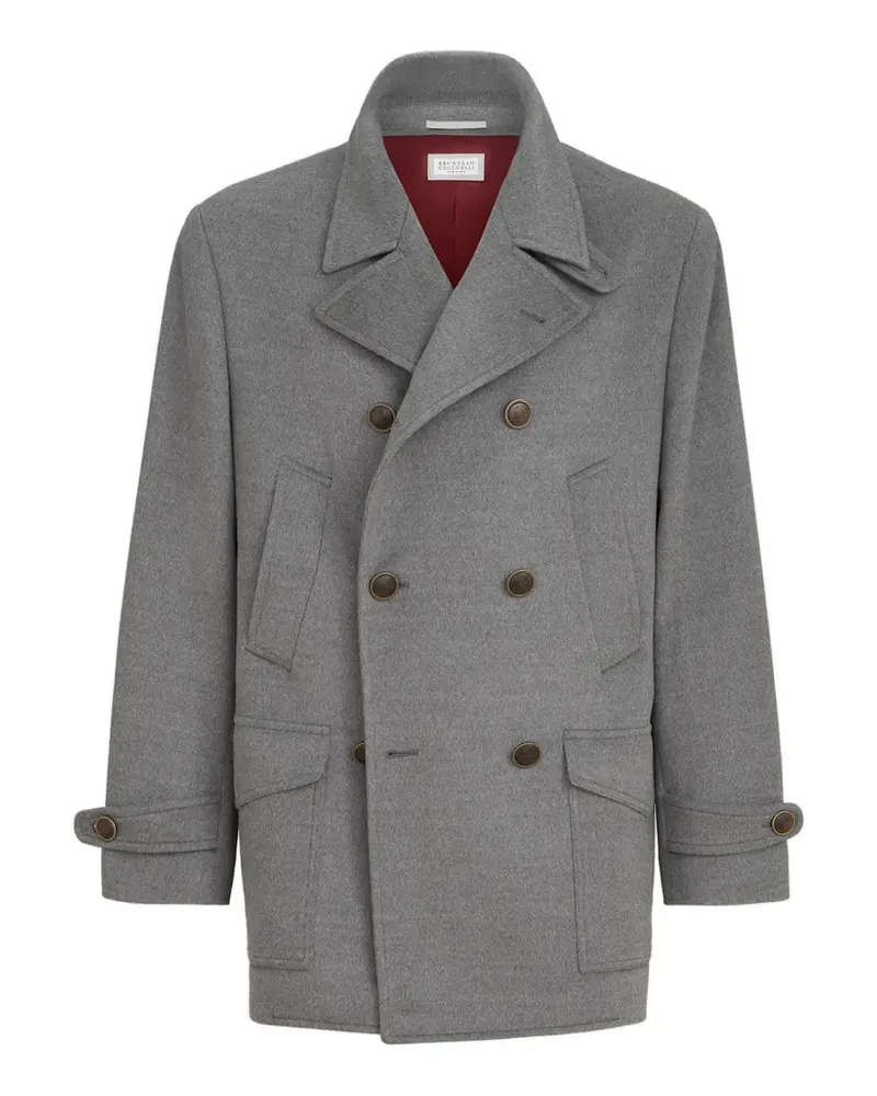 Brunello Cucinelli Four-Pocket-Mantel aus Schurwolle - Grau Grau