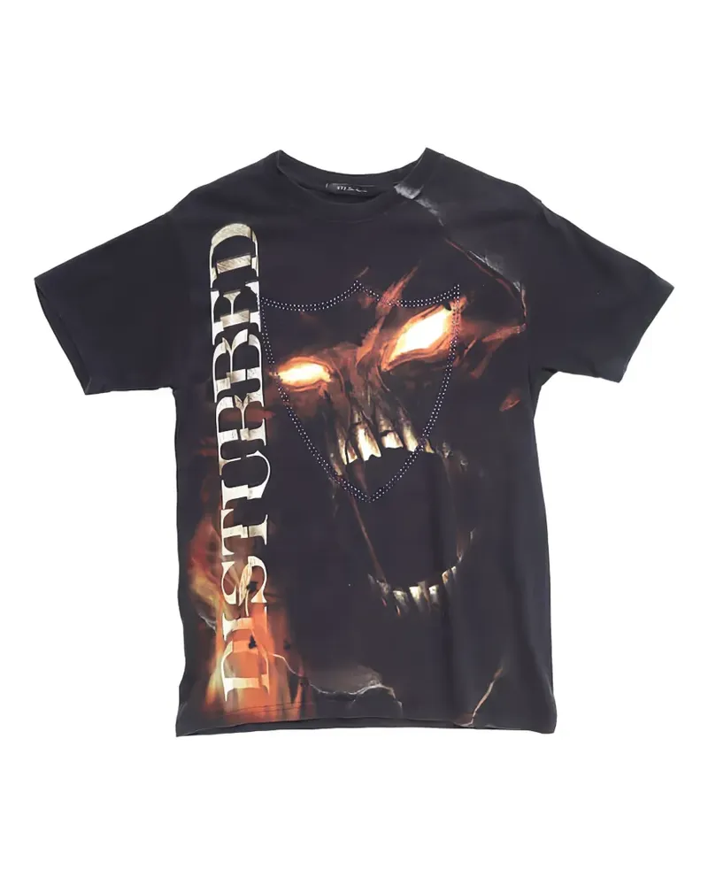 HTC Hollywood Trading Company T-Shirt mit grafischem Print - Schwarz Schwarz