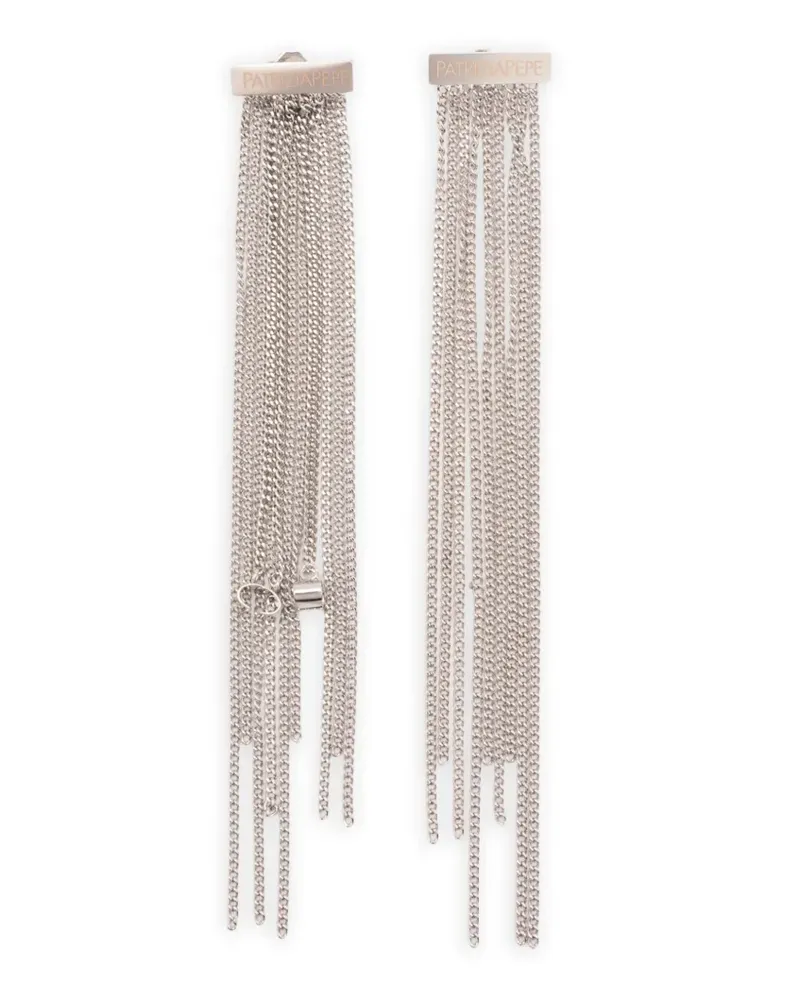 Patrizia Pepe Ohrringe aus Kettengliedern - Silber Silber