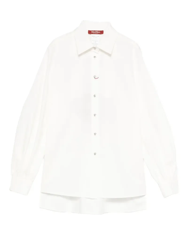 Max Mara cut-out layered shirt - Weiß Weiß