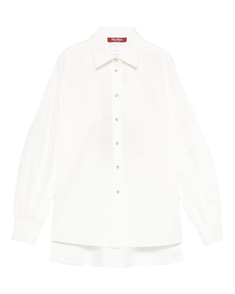 Max Mara T-Shirt im Layering-Look - Weiß Weiß