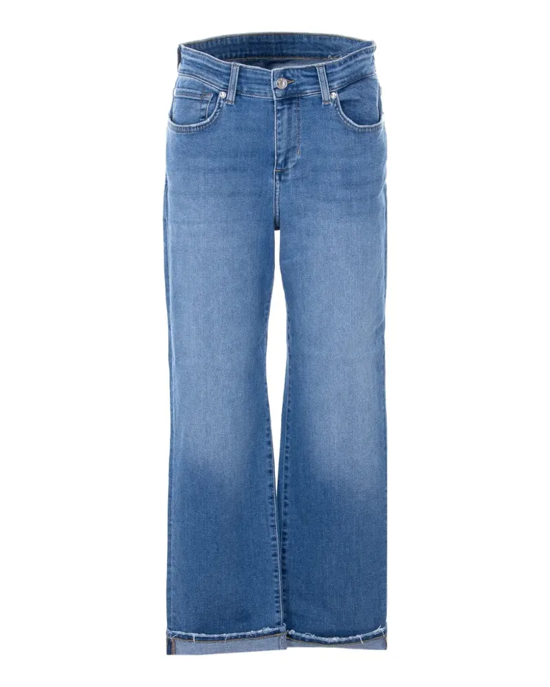 Liu Jo Jeans mit Strass-Logo - Blau Blau